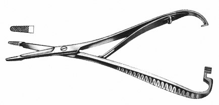 Mathieu-Olsen Needle Holder & Scissors, Spring Handles, Serrated Jaws, 5 1/2" (14.0 Cm)